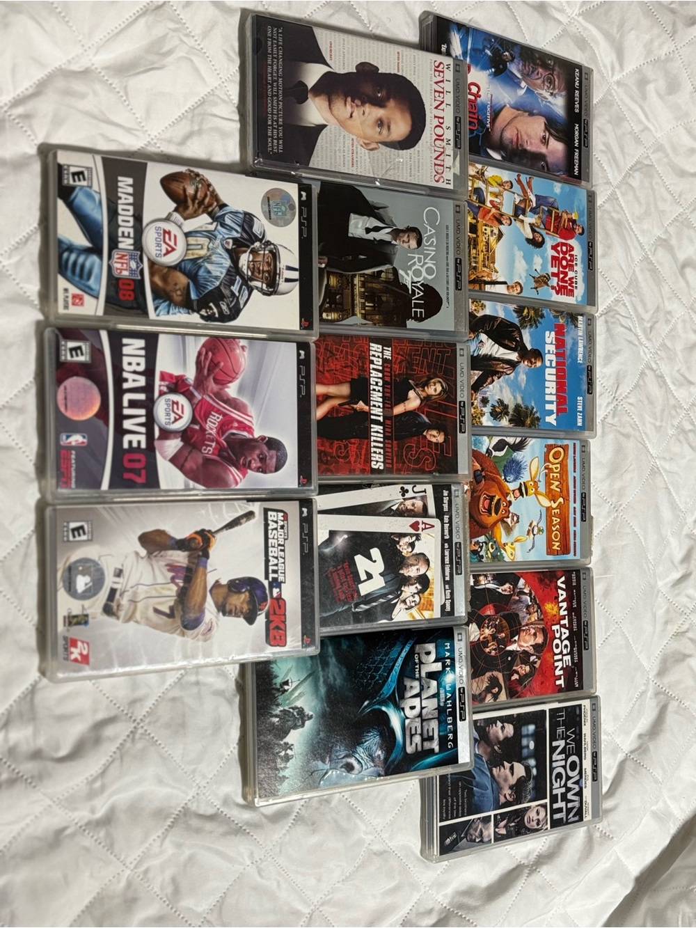 Sony PSP UMD Movie & Game Bundle Lot 14 Total PlayStation Portable